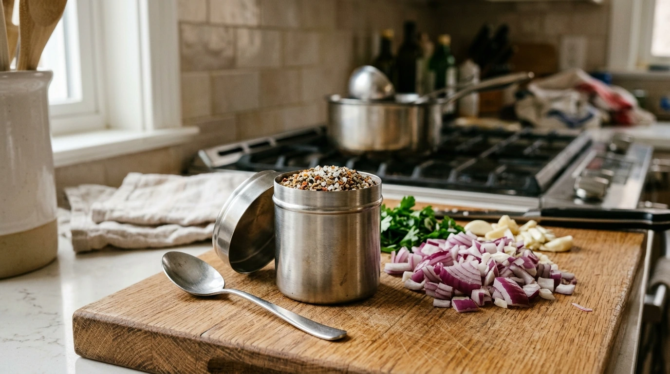 Stainless Steel Sauce & Seasoning Jar with Lid (Small)