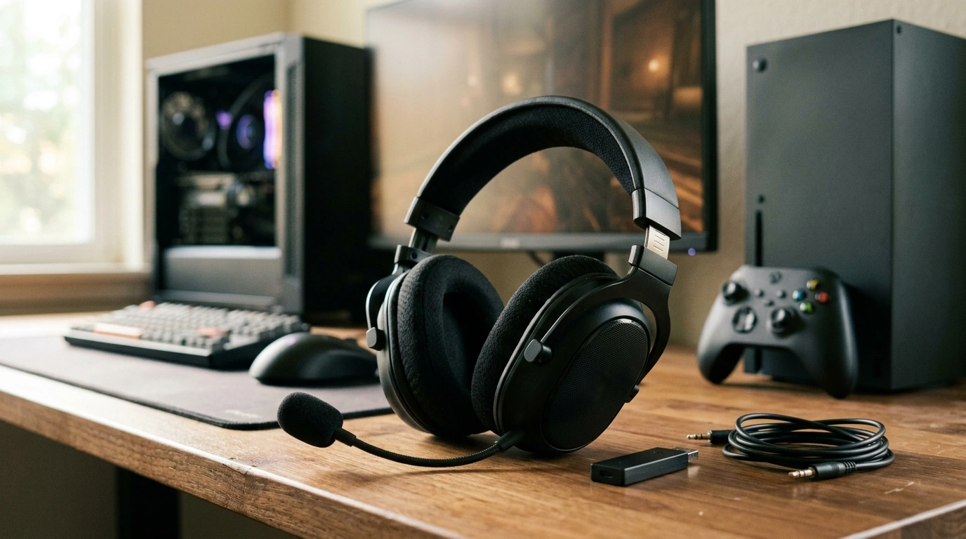 3-Mode Wireless Gaming Headset for PC & PS: Setup Guide