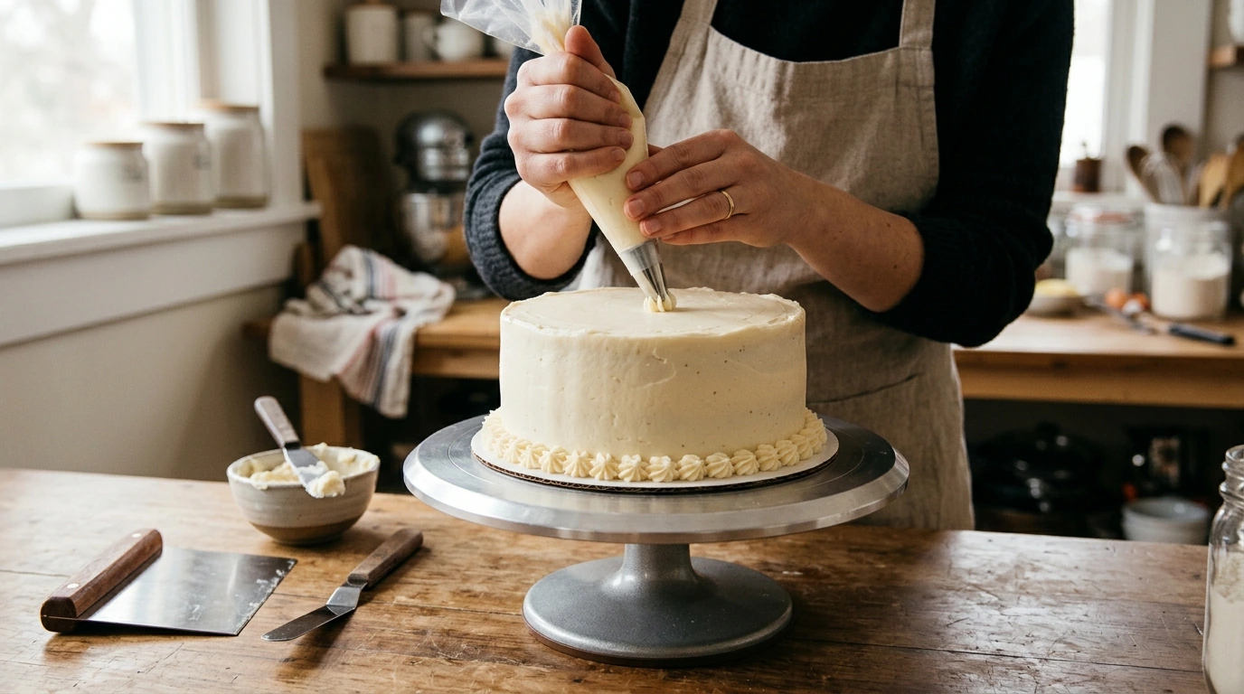 Cake Decorating Basics: Smooth Frosting, Piping & Layouts