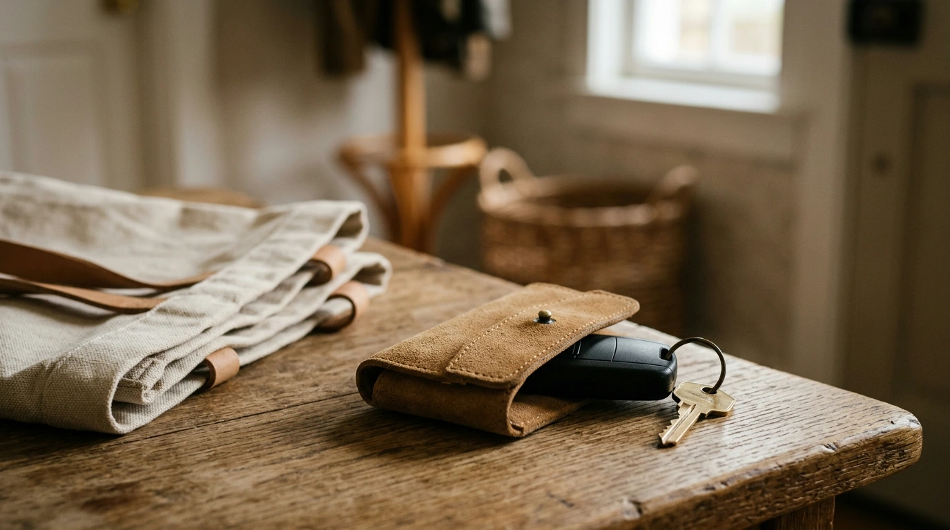Luxury Suede Leather Key Holder: Quieter, Smarter Carry