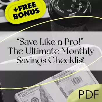 Monthly Savings Checklist: Targets, Sinking Funds, Habit